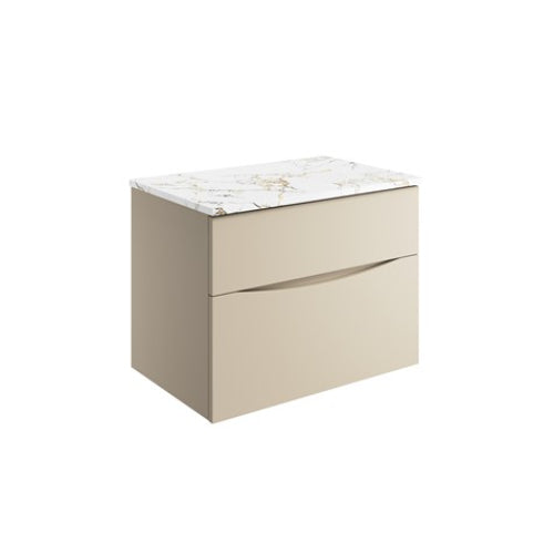 Crosswater Glide II 700 Unit with Gold Vein Estatuario Worktop