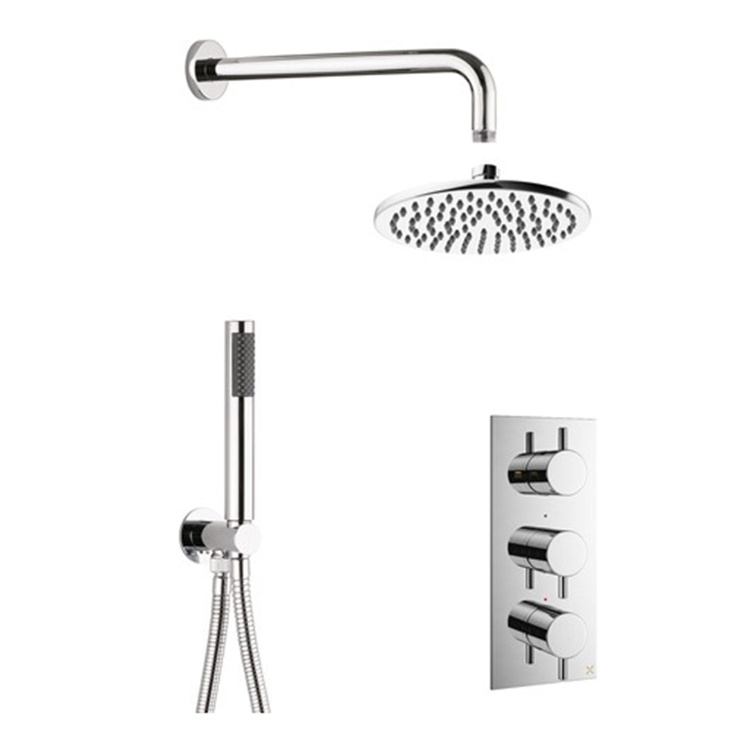 Luxe81 MPRO 2 Outlet 3 Handle Shower Bundle