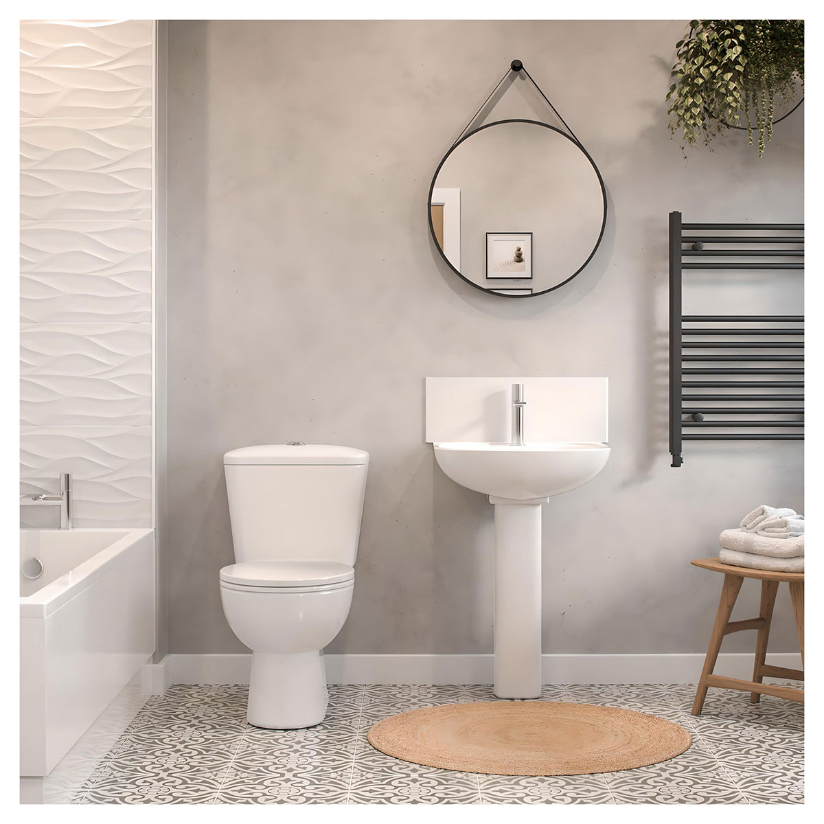 Aqua Edition Monty Close Coupled Toilet With Soft Close Seat And Cistern HCCT8812