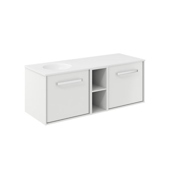 Crosswater Infinity 1200 Framed Unit with Basin (Left or Right)