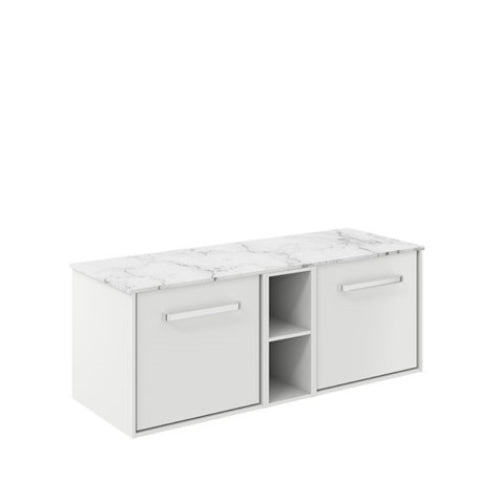 Crosswater Infinity 1200 Unit with Carrara Marble Worktop