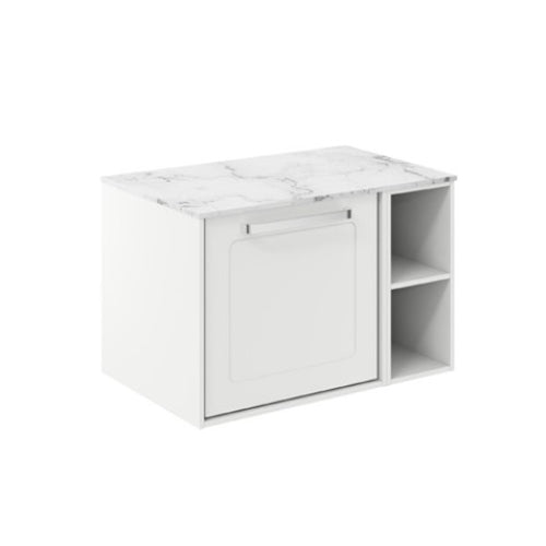Crosswater Infinity 700 Framed Unit with Carrara Marble Worktop
