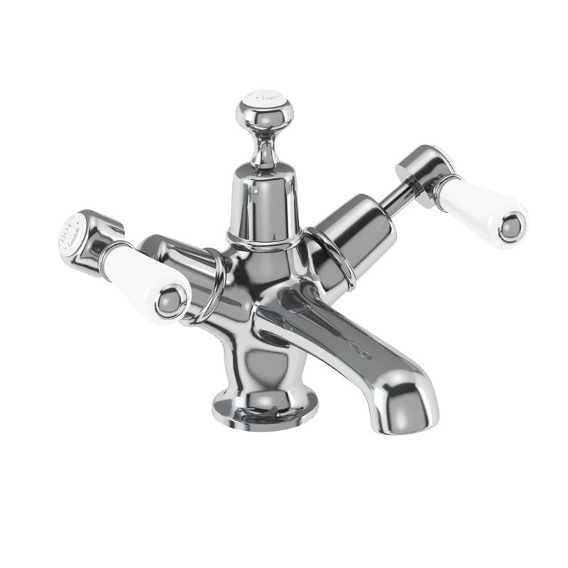 Burlington Kensington KE6 Basin Mixer with Click-Clack Waste