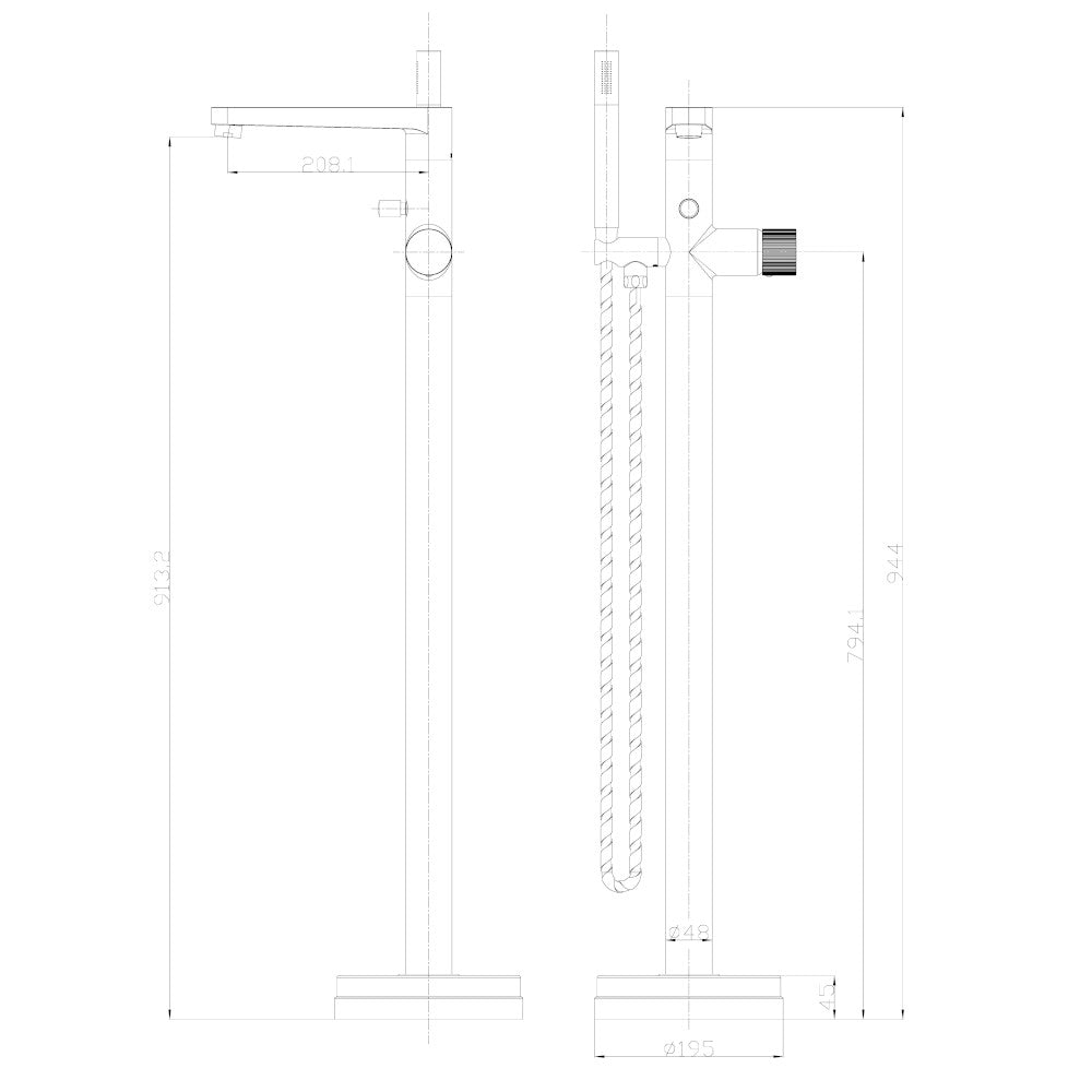 Luxe81 KOKO Freestanding Bath Shower Mixer Tap