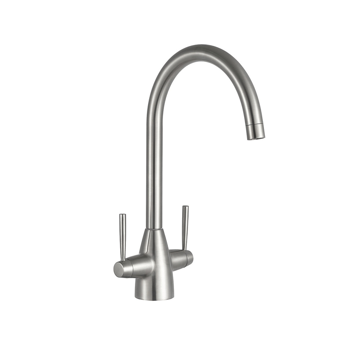 Luxe81 MONO SINK MIXER BRUSHED STEEL