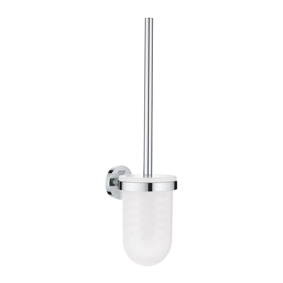 Grohe Essentials Wall Mounted Chrome Toilet Brush Set