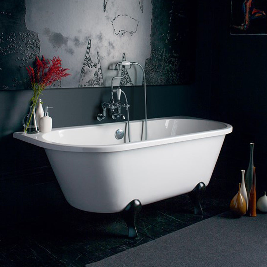 Burlington Avantgarde Back-to-wall 1700 Traditional Bath with Feet