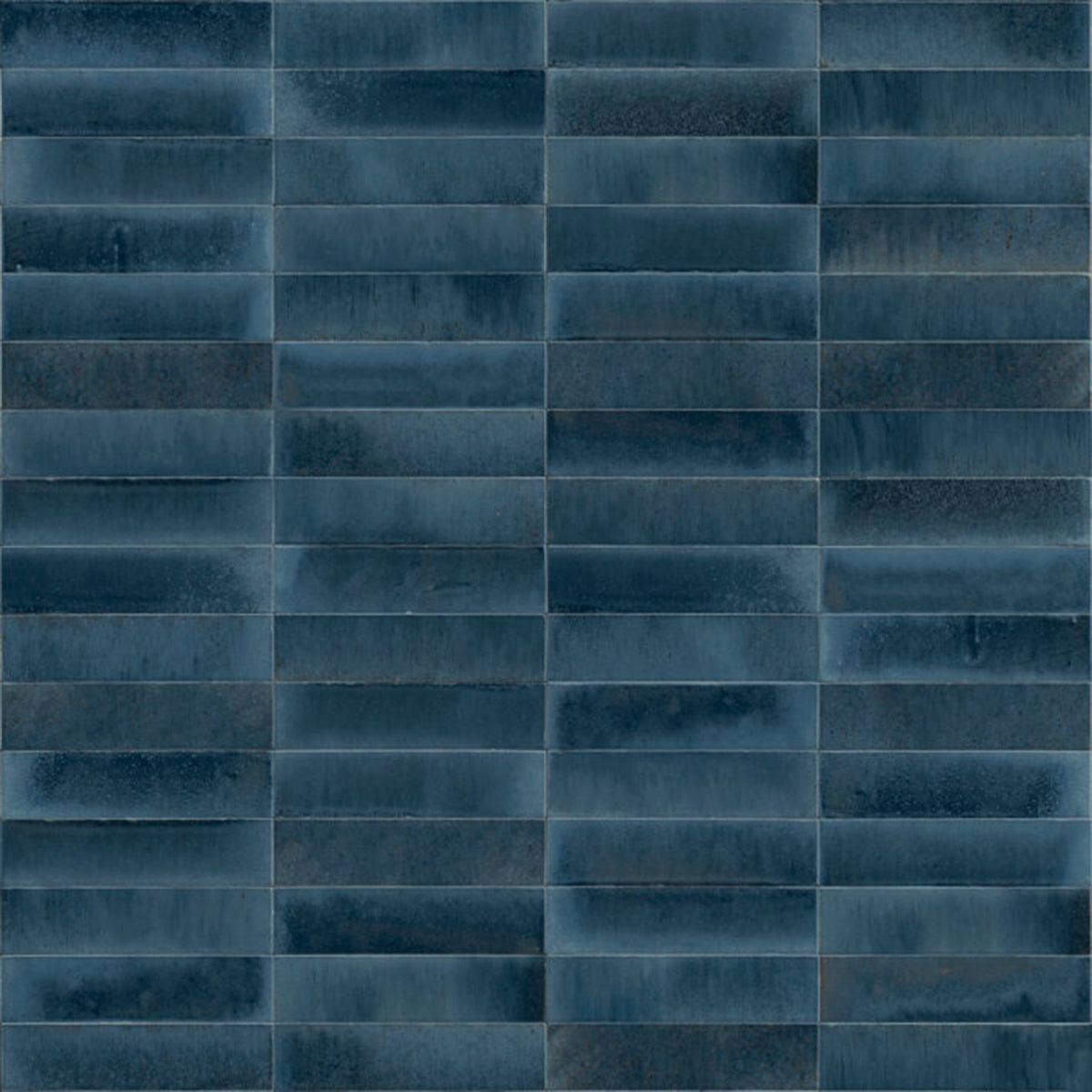 Minoli Luminous Lume Blu China Gloss Tiles 6cm x 24cm LMN1003