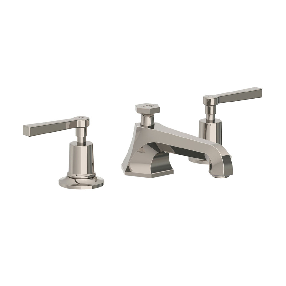 Lefroy Brooks Mackintosh basin mixer with metal levers & pop up waste