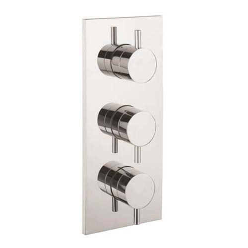 Crosswater Fusion 2 Outlet 3 Handle Concealed Thermostatic Shower Valve