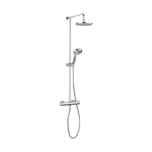 Crosswater Fusion Multifunction Thermostatic Shower Valve with Fixed Head & Three Mode Shower Kit