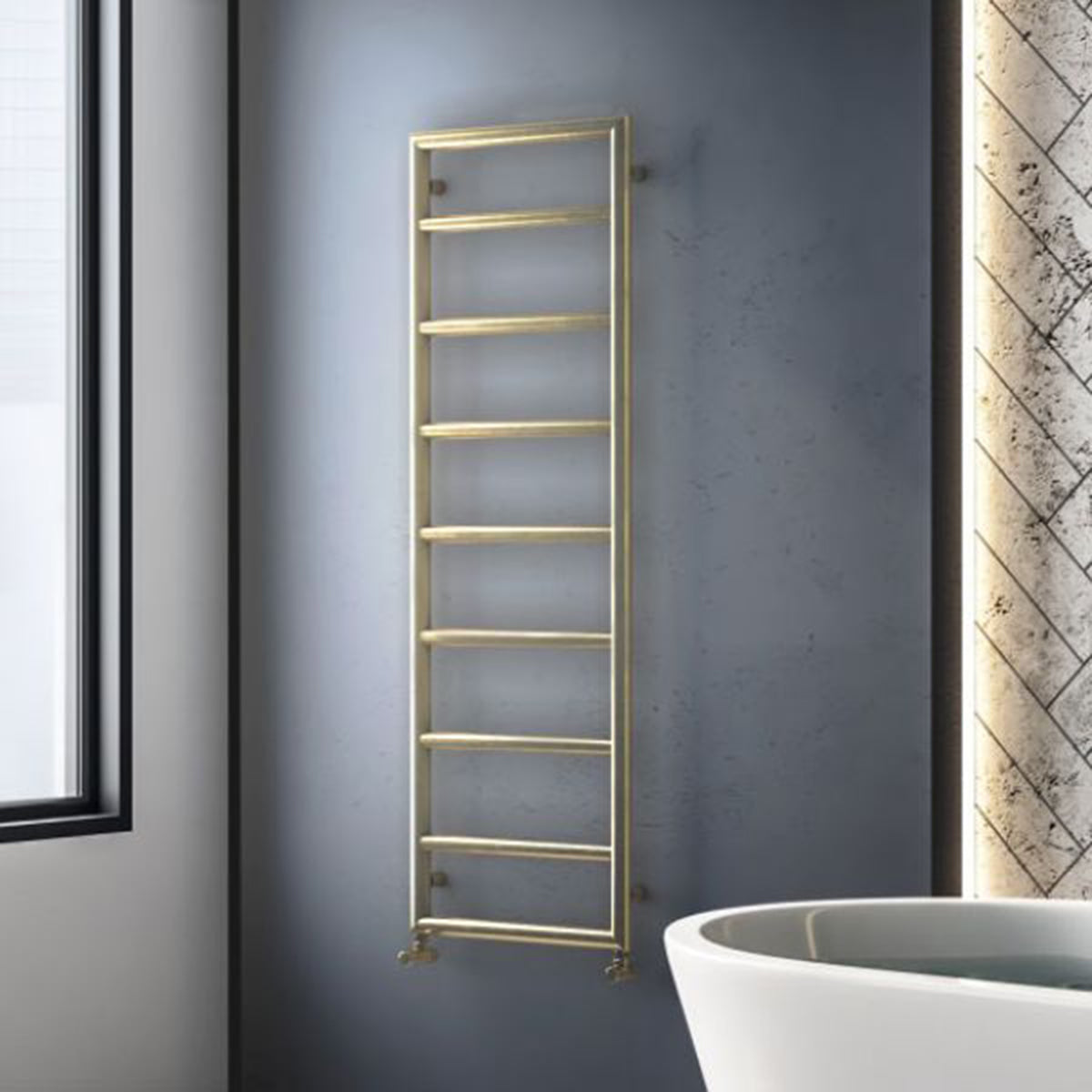 Zehnder MURC-120-050 Muralis Towel Rail 1200x500MM