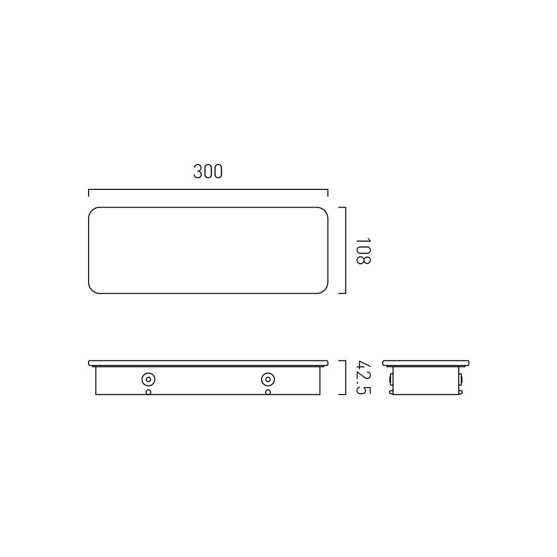 Vado 300mm Glass Shelf Insert