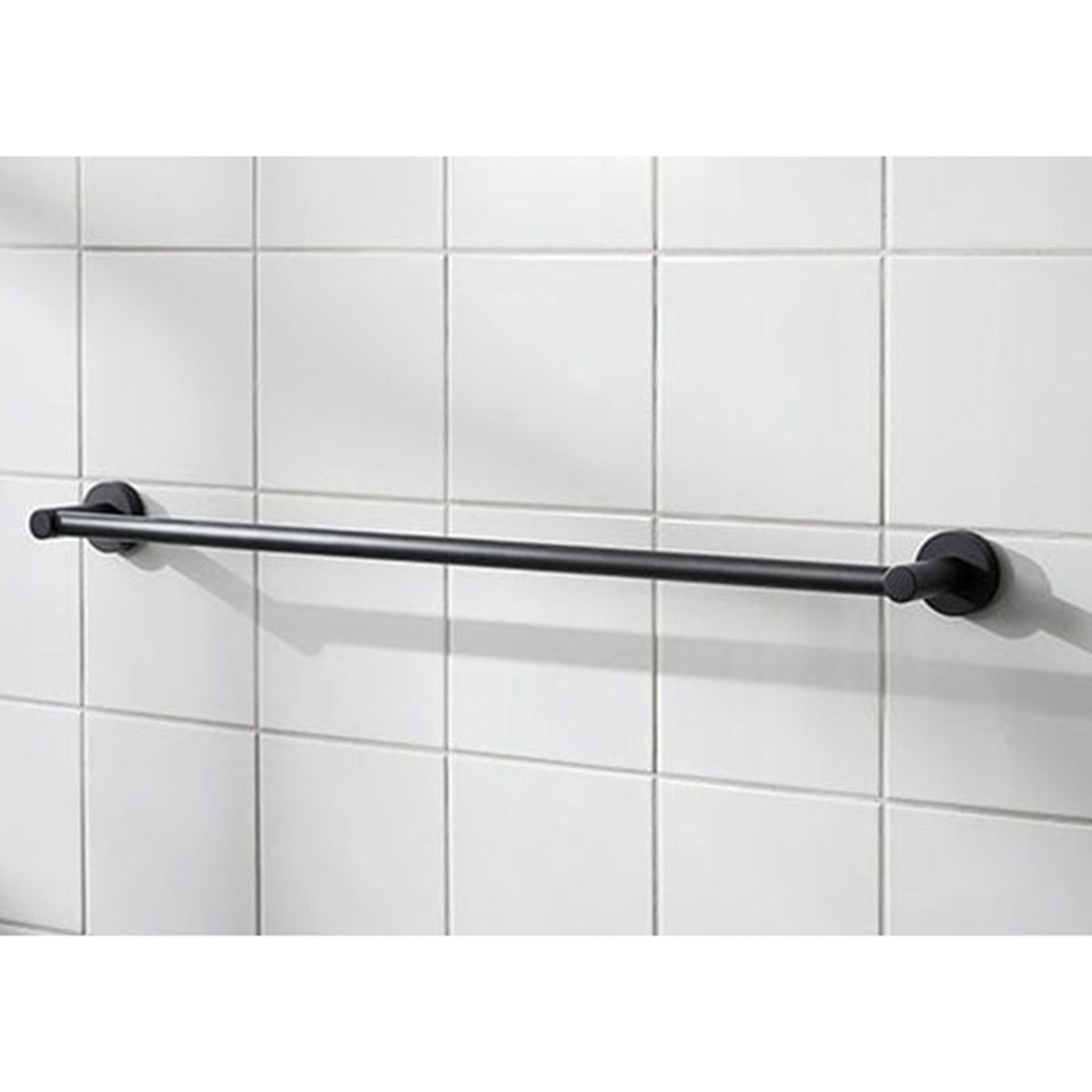 Miller Bond Single Towel Rail 650mm Black 8716B