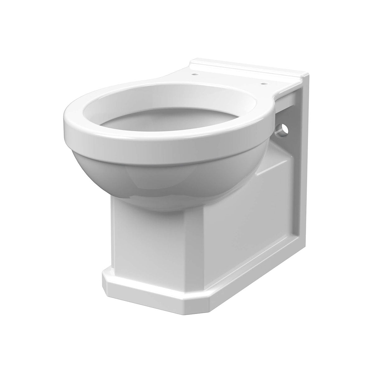 Hudson Reed Carlton 350 x 515mm Round Wall Hung WC Pan NCS840