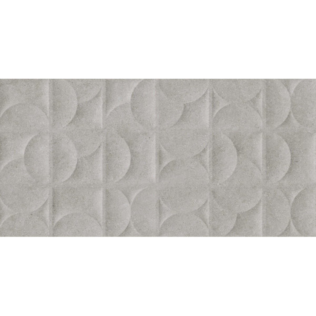 Minoli Nora Circle Grey Matt Tiles 30cm x 60cm NRA1004