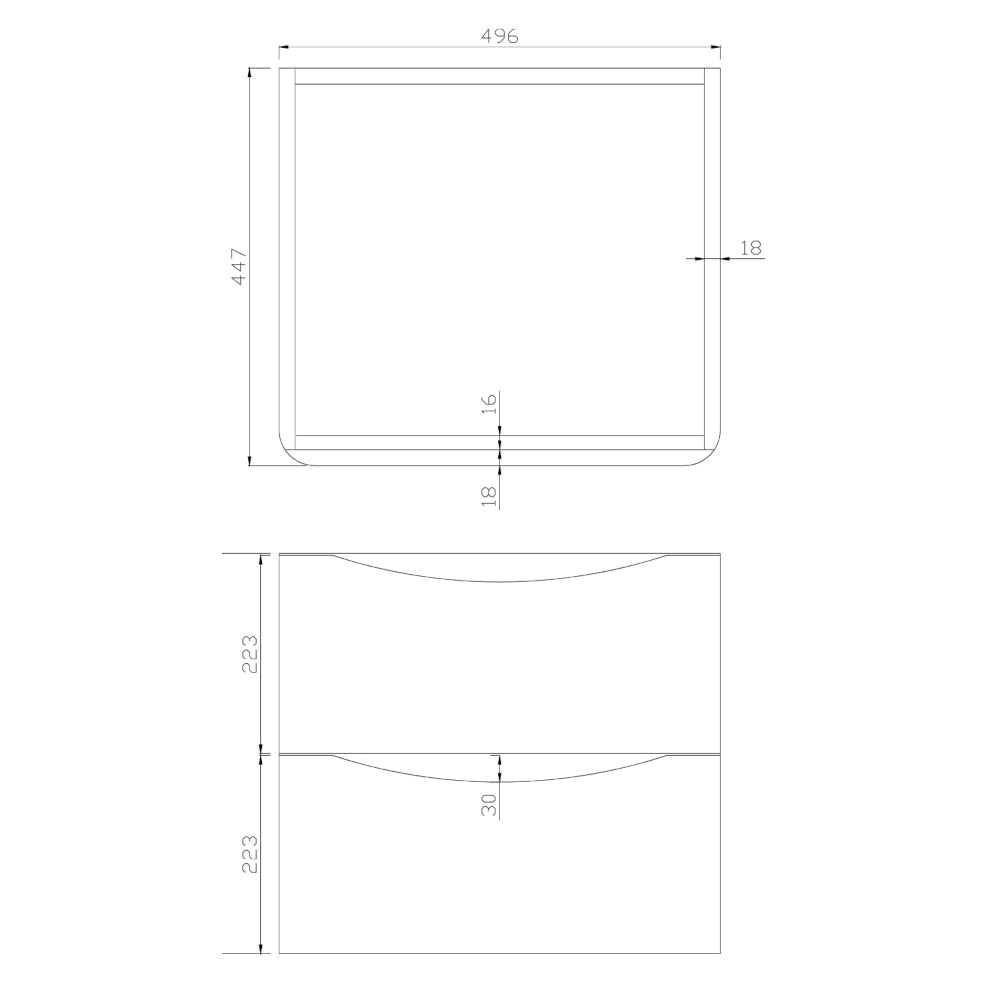 Luxe81 Bella Wall Hung Vanity Unit