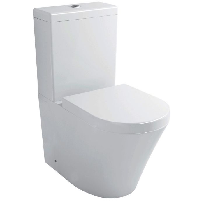 Luxe81 Cone Rimless Back To Wall WC Including Soft Close Seat