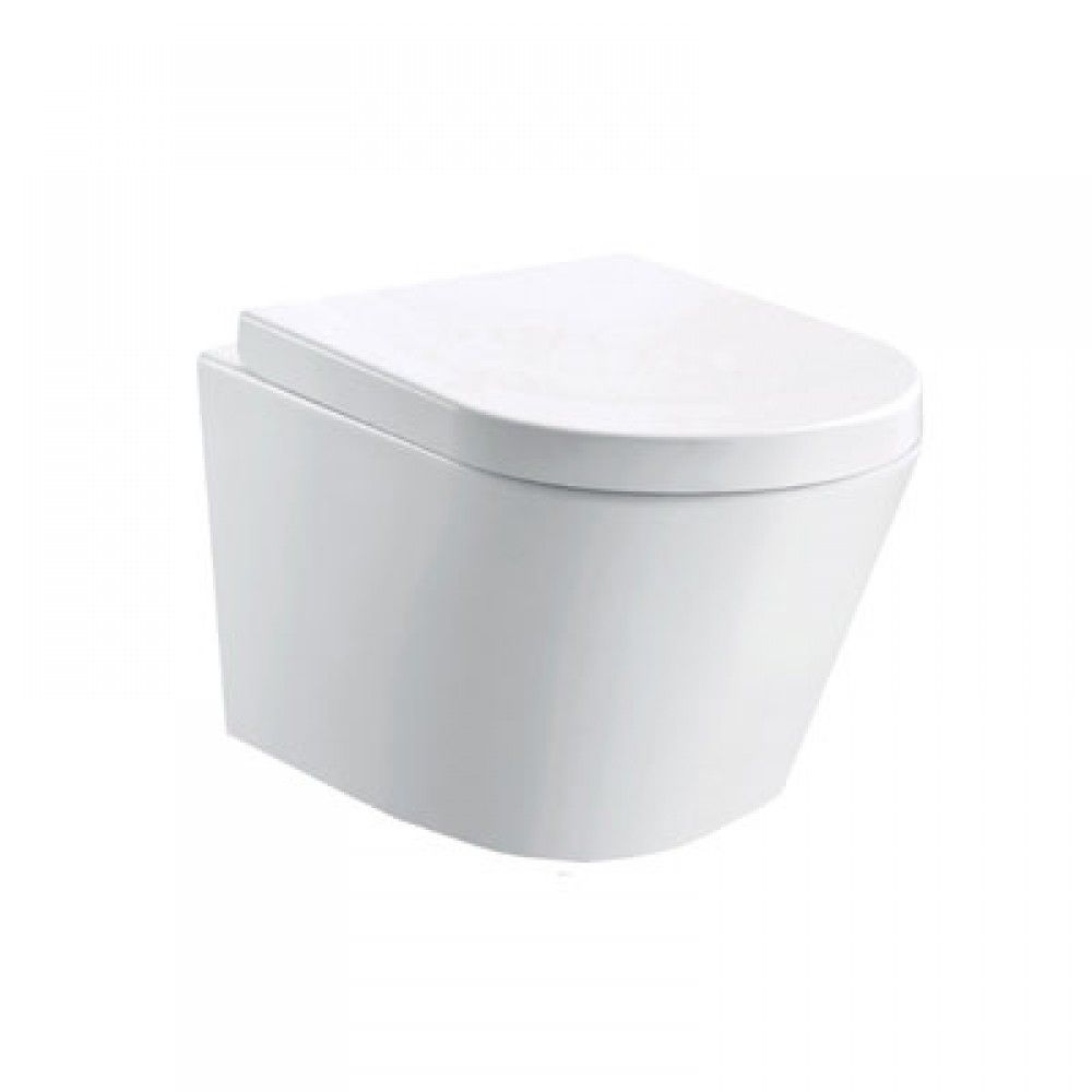 Luxe81 Cone Rimless Wall Hung WC Including Soft Close Seat - 360 x 520 x 390mm