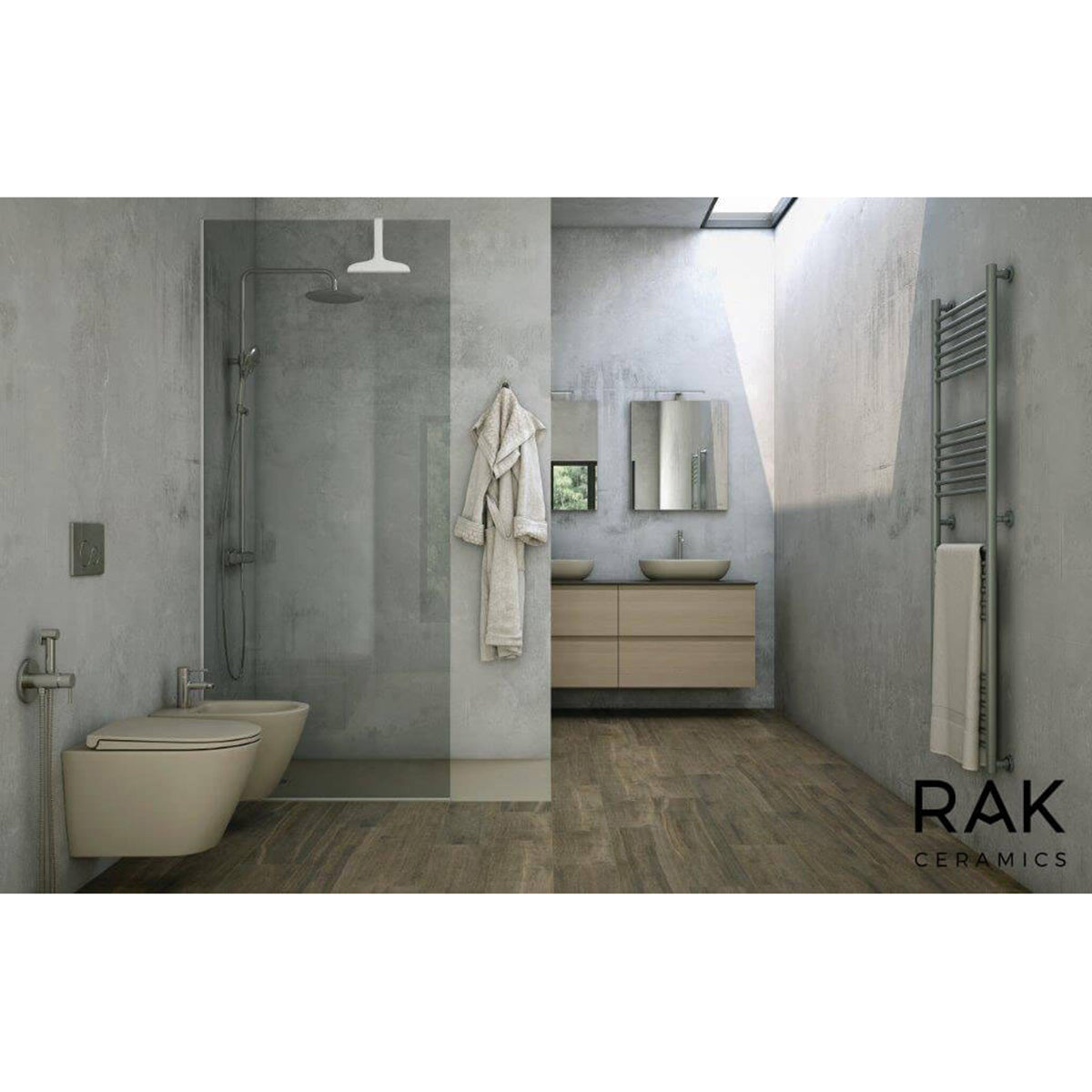 RAK RST23500A Feeling Rimless Wall-Hung Matt White WC Pan And Soft Close Seat