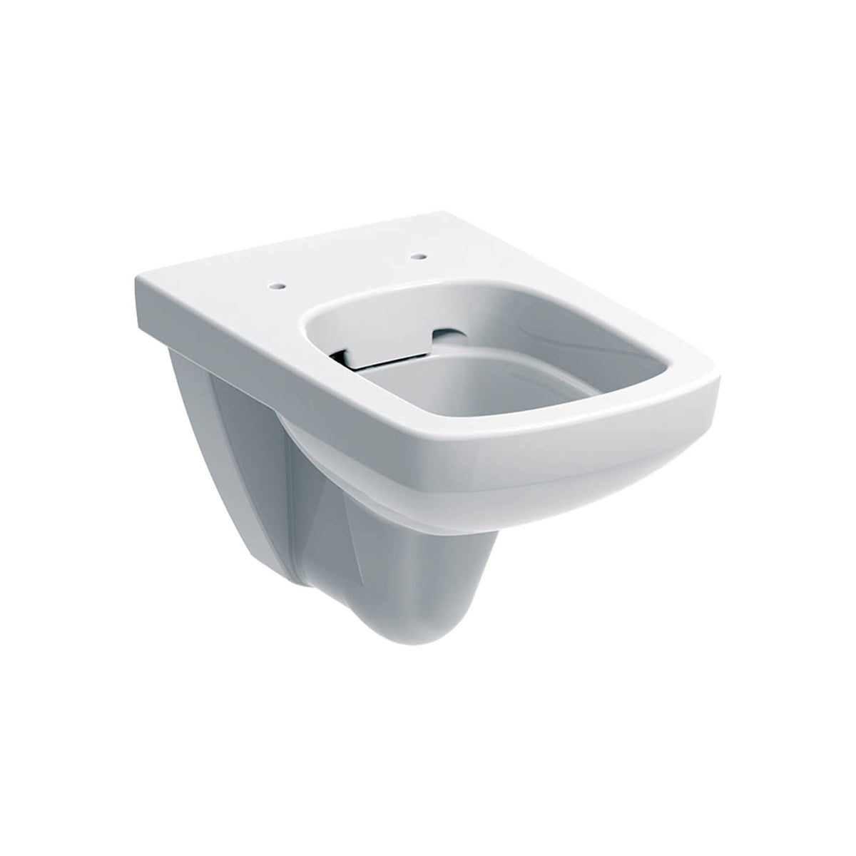 Geberit Selnova Square 350 x 530mm Wall Hung Rim-Free WC Pan White 501.458.00.7