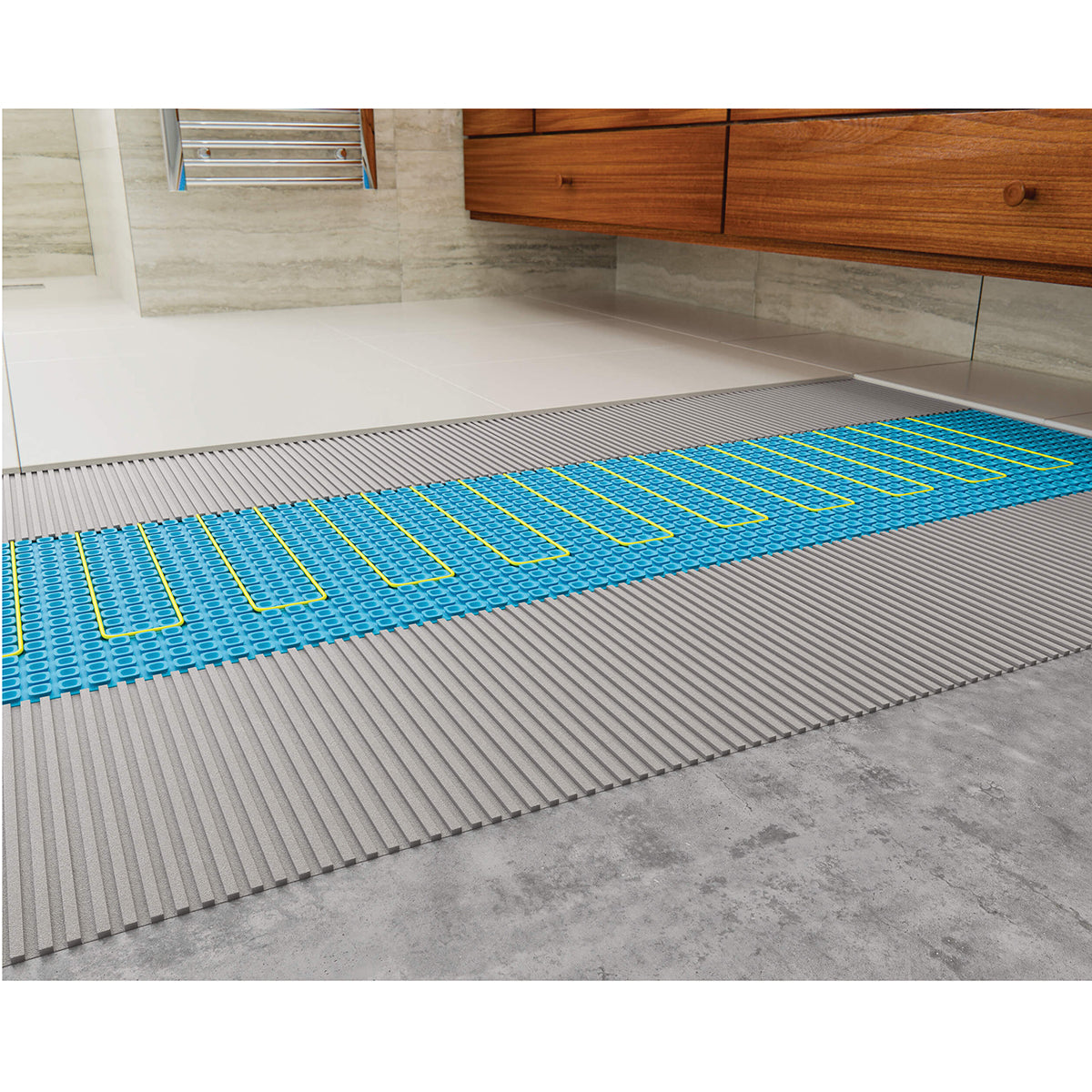 ThermoSphere Self-Adhesive Decoupling Membrane Mat