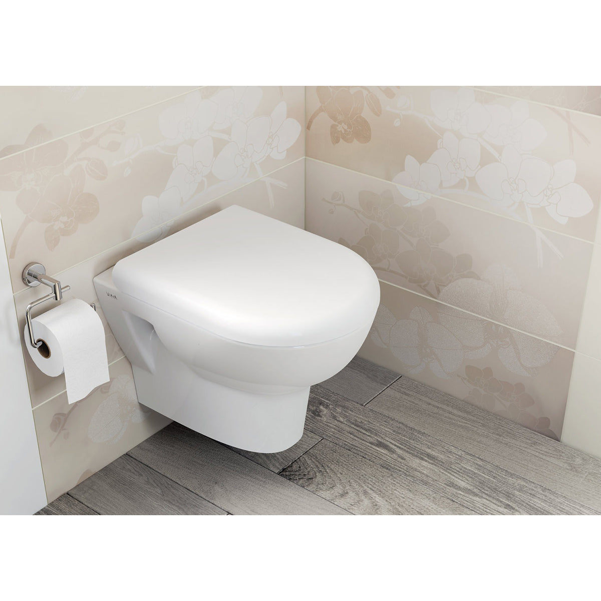 VitrA Zentrum 500mm White Wall Hung WC Pan And Seat 5785L003-0075