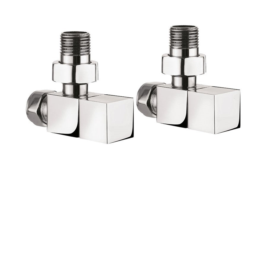 Crosswater Square Angled Radiator Valves