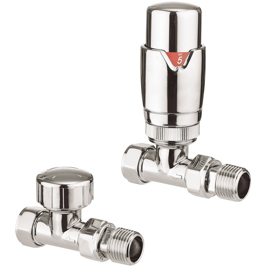 Crosswater Pier 15mm Straight Valve TRV