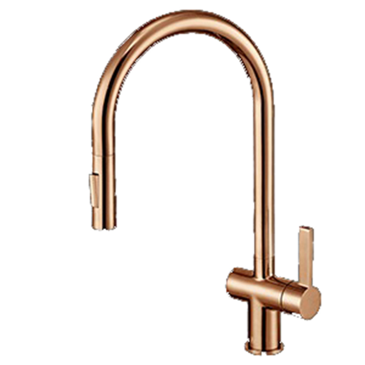 Luxe81 Rose Gold Single Lever Sink Mixer with PULL OUT