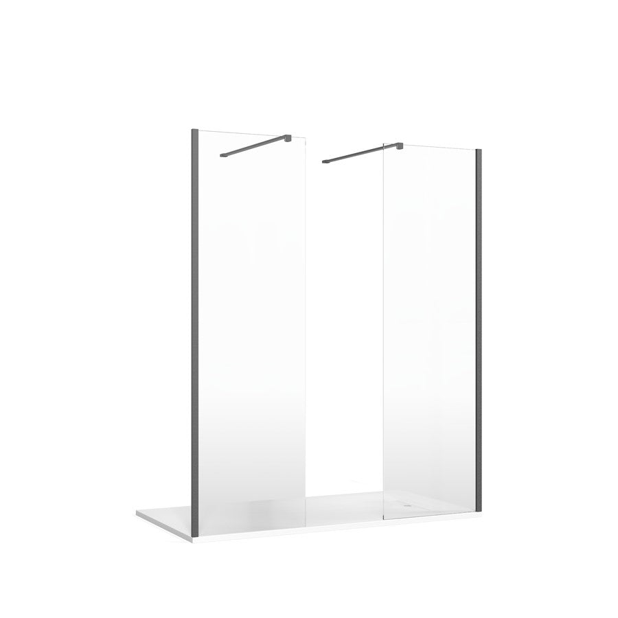 Crosswater Gallery 8 Recess with Double Panel (Wall Bracing Bar)