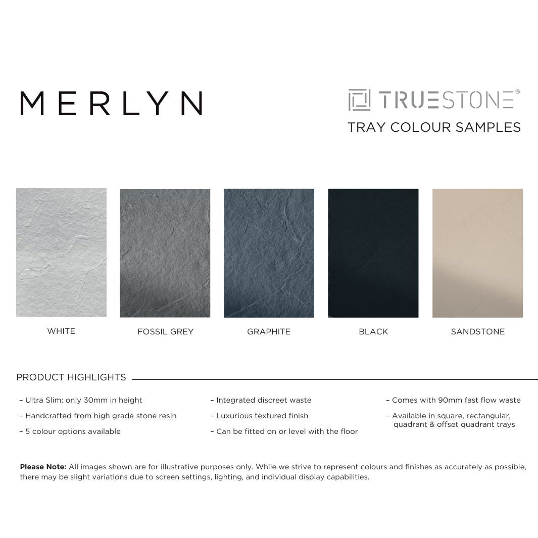 Merlyn Truestone Luxurious Stone Rectangular Shower Tray