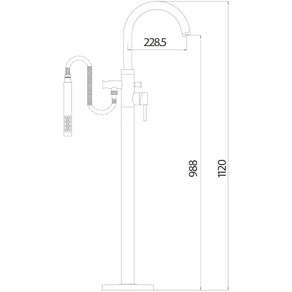 Luxe81 Premier Freestanding Bath Shower Mixer Tap