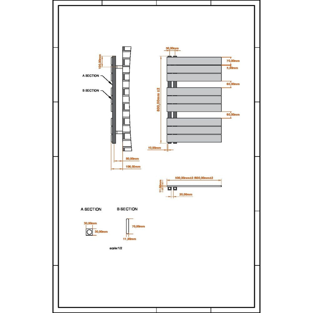 Luxe81 Thames Designer Towel Rail