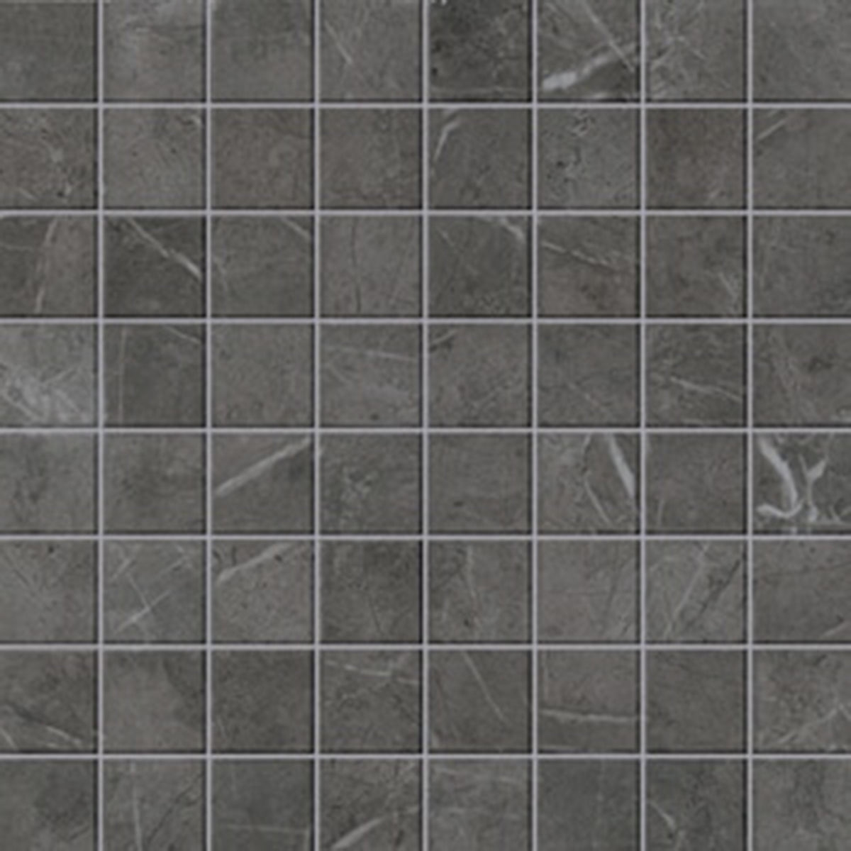 Minoli Marvel Grey Stone Mosaico Matt Tiles 30cm x 30cm VC02640