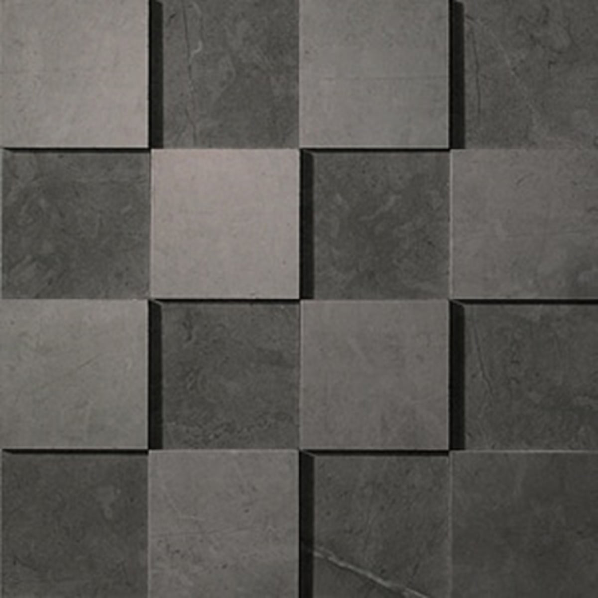 Minoli Marvel Grey Stone Mosaico 3D Tiles 30cm x 30cm VC02648
