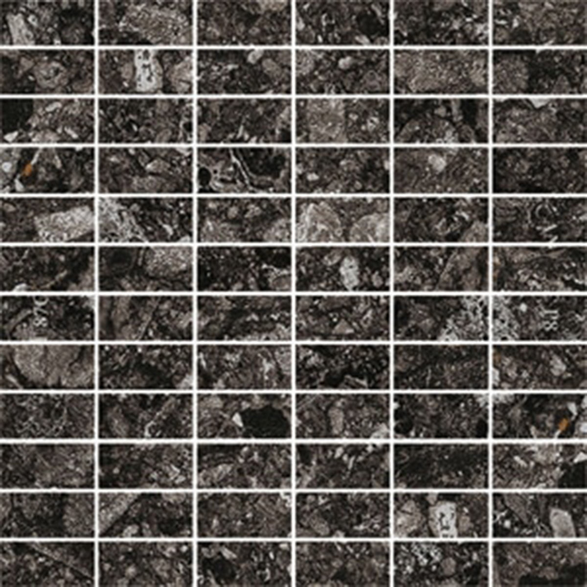 Minoli Norway Svart RR03 Mattoncino Tiles 30cm x 30cm VC02762