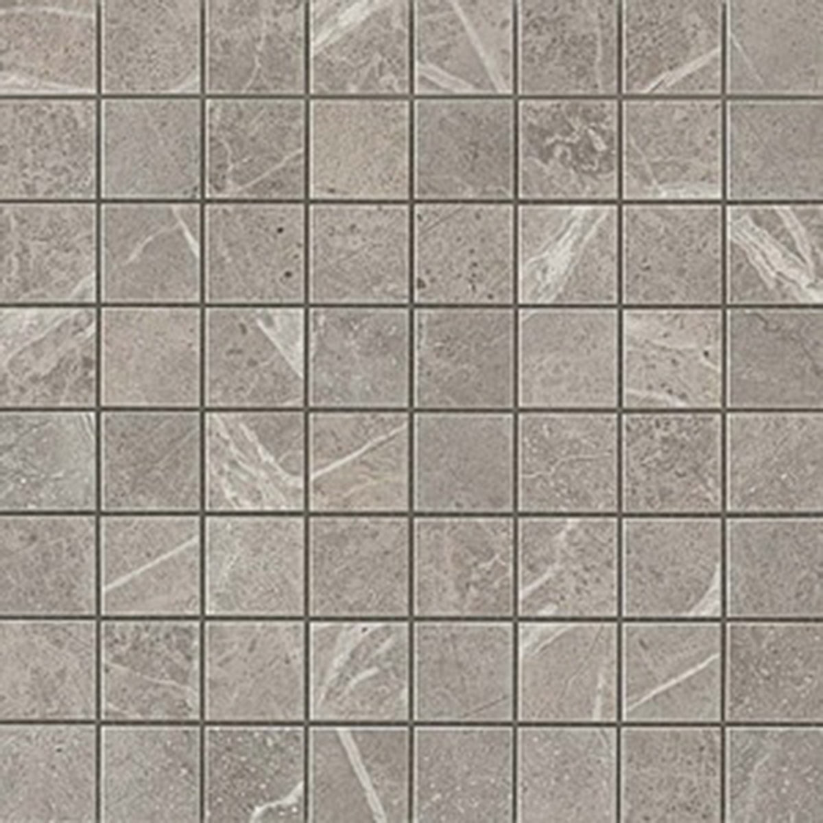 Minoli Marvel Grey Fleury Mosaico Matt Tiles 30cm x 30cm VC02838