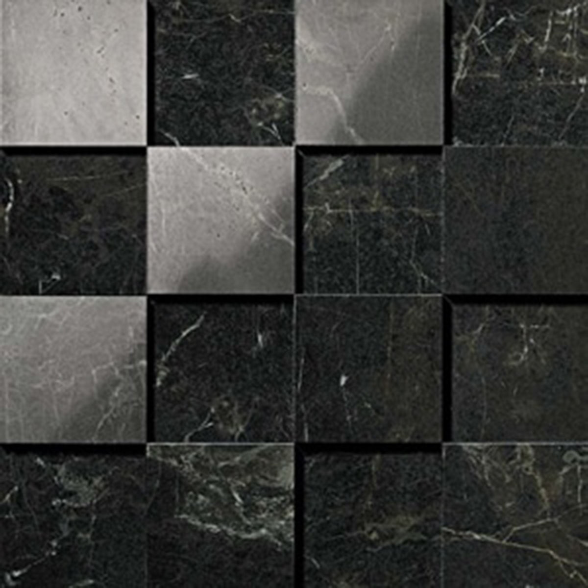 Minoli Marvel Noir Saint Laurent Mosaico 3D Tiles 30cm x 30cm VC02848