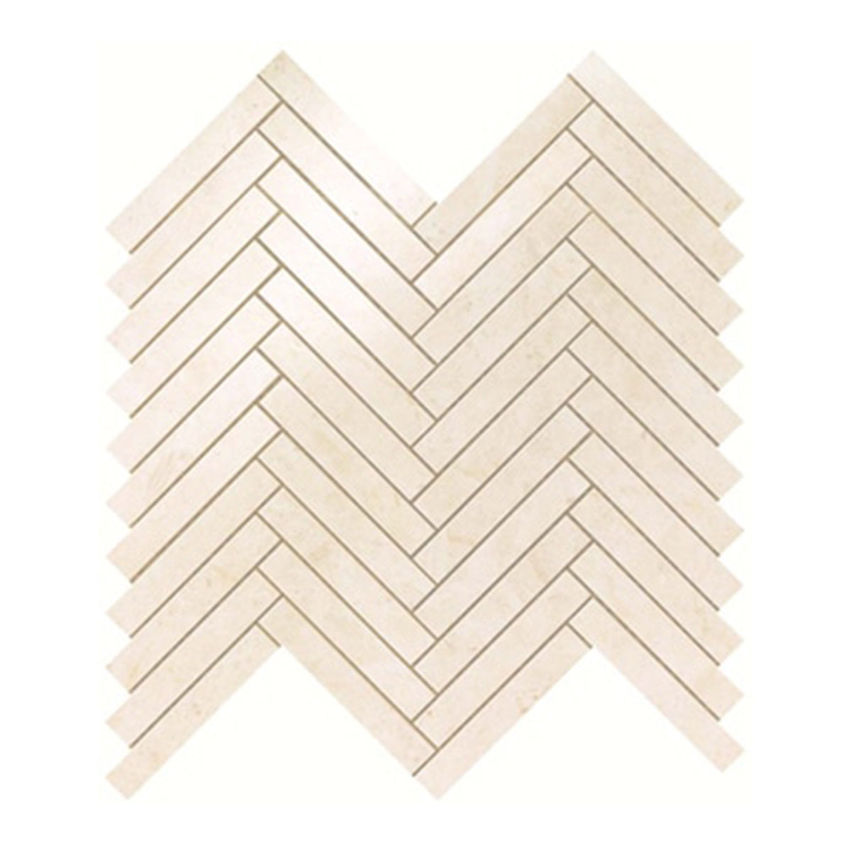 Minoli Marvel Cream Prestige Herringbone Ceramic Wall Tiles 30cm x 30.5cm VC03339