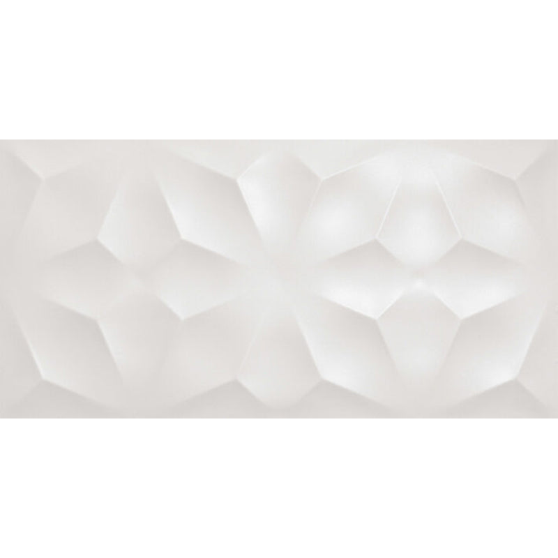 Minoli 3D Diamond White Matt Tiles 40cm x 80cm (8.5mm) VC03470
