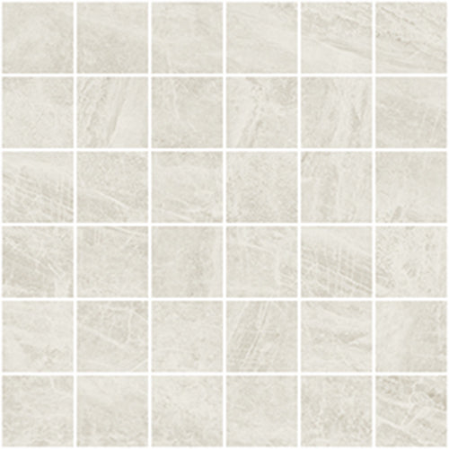 Minoli Cashmire White Mosaic Tiles 30cm x 30cm VC03625