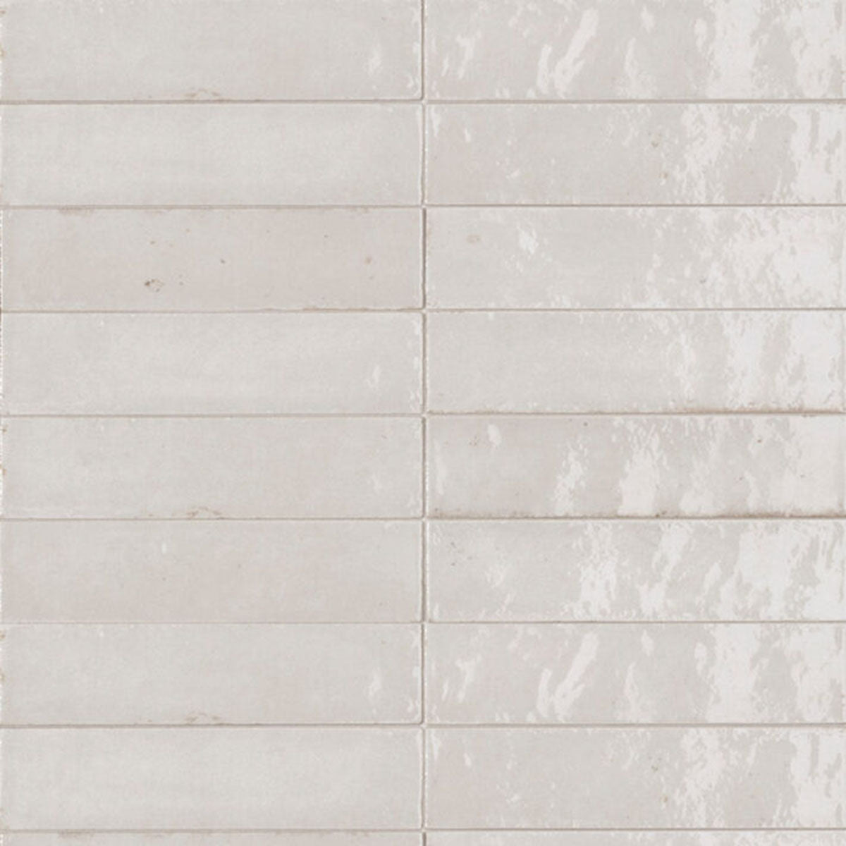 Minoli Luminous Lume White Gloss Tiles 6cm x 24cm VC03640