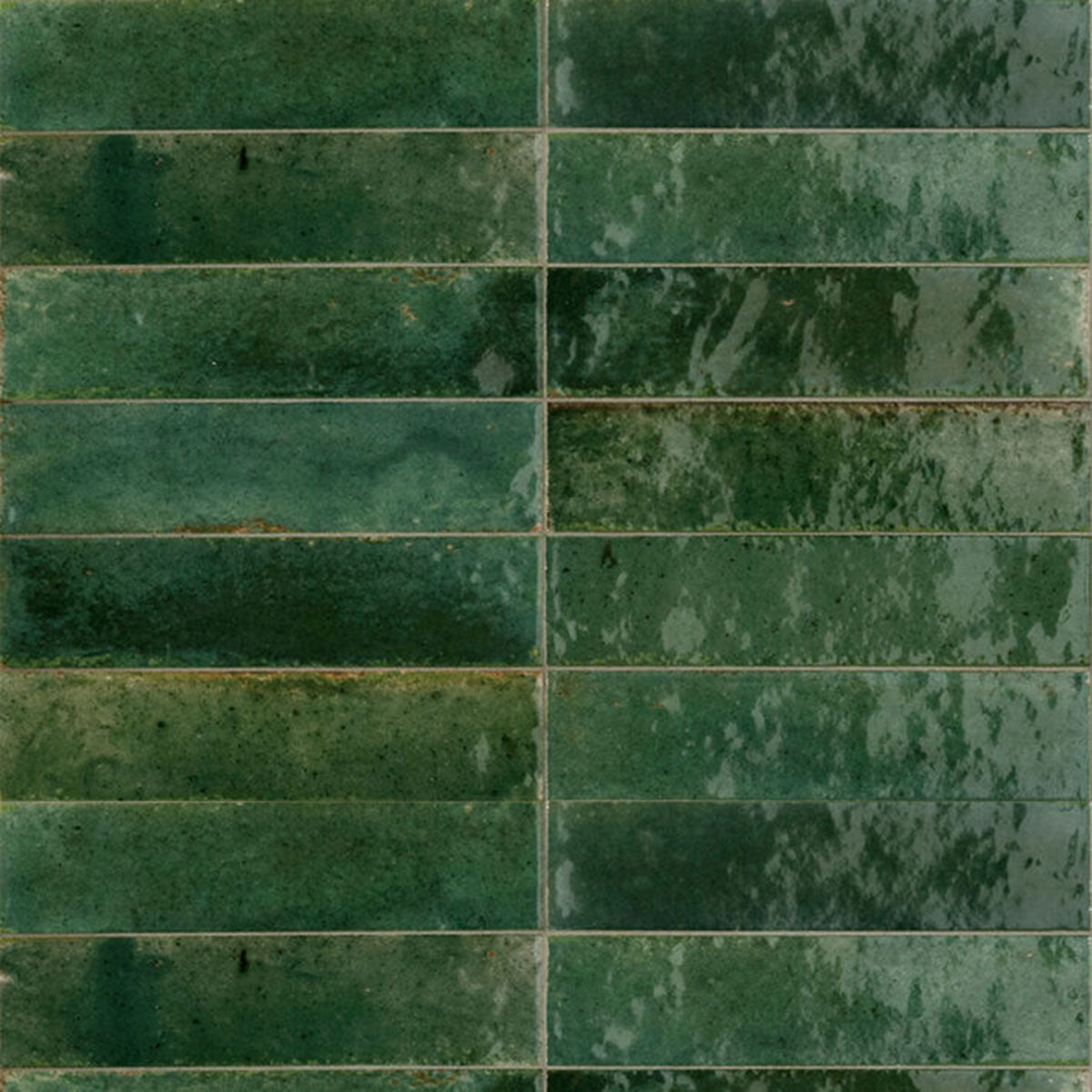 Minoli Luminous Lume Green Gloss Tiles 6cm x 24cm VC03641