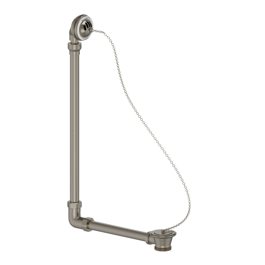 Burlington Exposed Bath Overflow, Plug & Chain