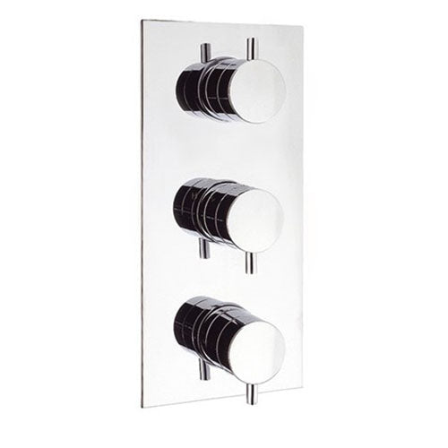 Crosswater Kai Lever 3 Outlet 3 Handle Concealed Thermostatic Shower Valve