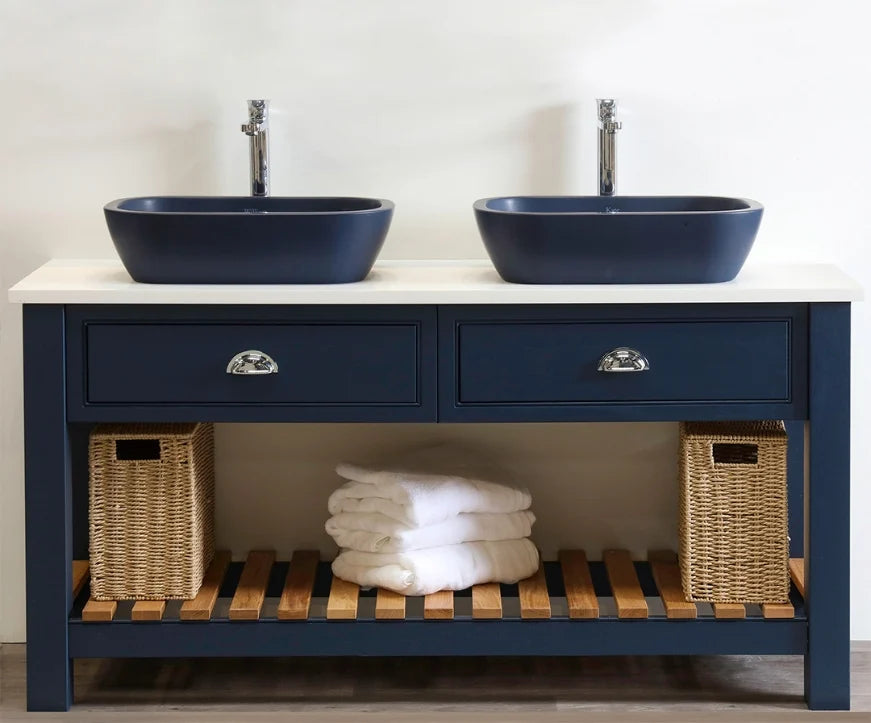 Luxe81 Lune Concrete Basin with Flat Bottom 530 x 530 x 135mm