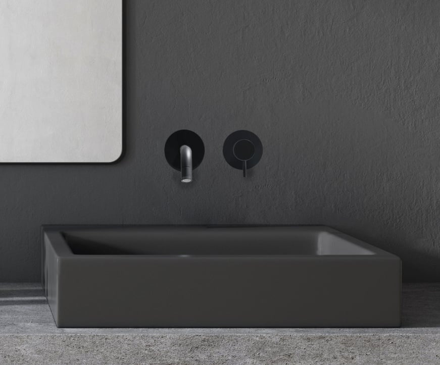 Luxe81 Hodder Concrete Basin with Rectangular Design 500 x 380 x 130mm