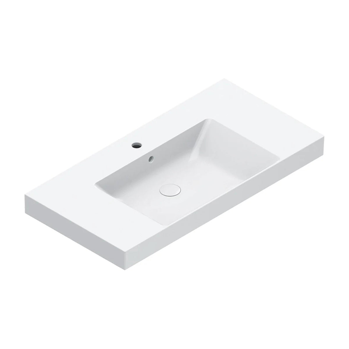 Catalano Zero 100 Basin with Side Shelves (New), 100 x 50cm