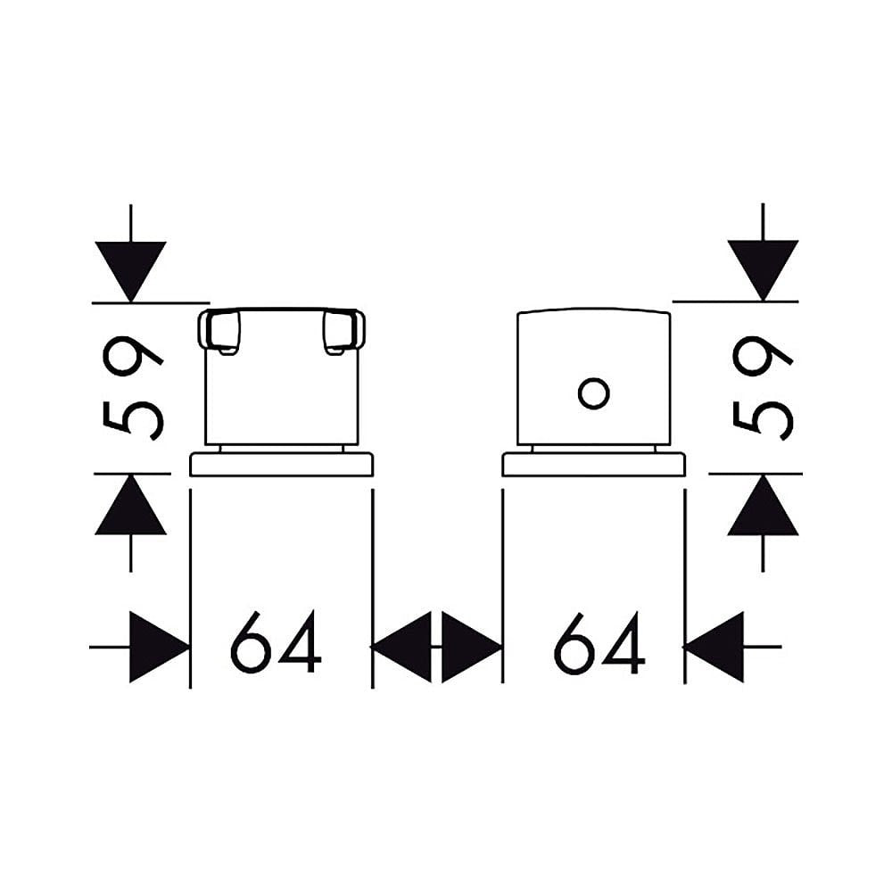 AXOR 36412000 Citterio E 2-Piece Thermostatic Bath Mixer for Precise Temperature Control